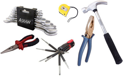 

Asraw Hand Tool Kit(14 Tools), Multicolor