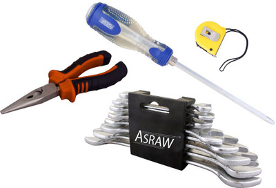 

Asraw Hand Tool Kit(12 Tools), Multicolor