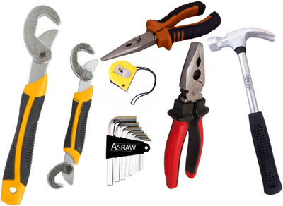 

Asraw Hand Tool Kit(7 Tools), Multicolor