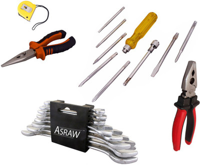 

Asraw Hand Tool Kit(13 Tools), Multicolor