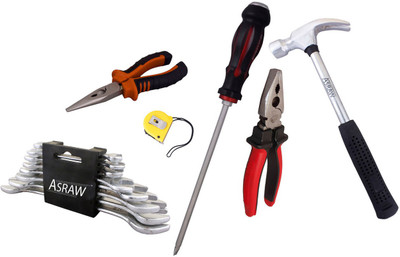 

Asraw Hand Tool Kit(14 Tools), Multicolor