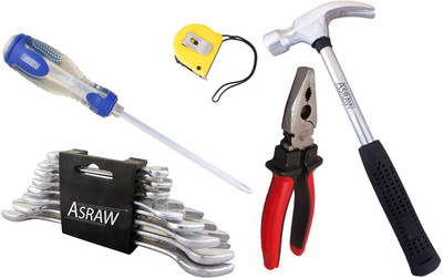 

Asraw Hand Tool Kit(13 Tools), Multicolor