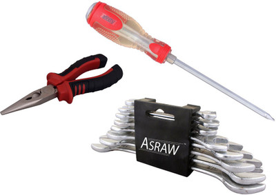 

Asraw Hand Tool Kit(11 Tools), Multicolor