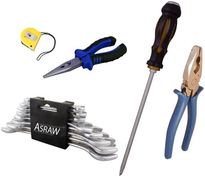 

Asraw Hand Tool Kit(13 Tools), Multicolor