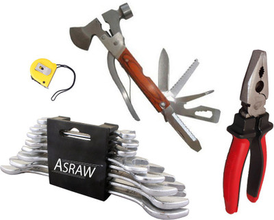 

Asraw Hand Tool Kit(12 Tools), Multicolor