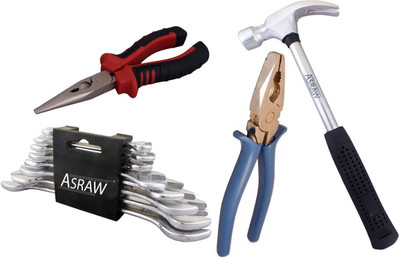 

Asraw Hand Tool Kit(12 Tools), Multicolor