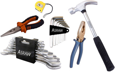 

Asraw Hand Tool Kit(14 Tools), Multicolor