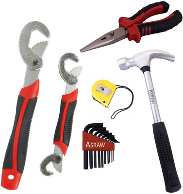 

Asraw Hand Tool Kit(6 Tools), Multicolor