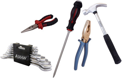 

Asraw Hand Tool Kit(13 Tools), Multicolor