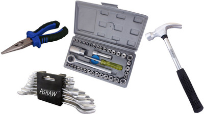 

Asraw Hand Tool Kit(12 Tools), Multicolor