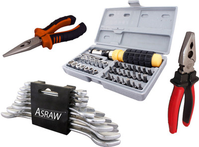

Asraw Hand Tool Kit(12 Tools), Multicolor