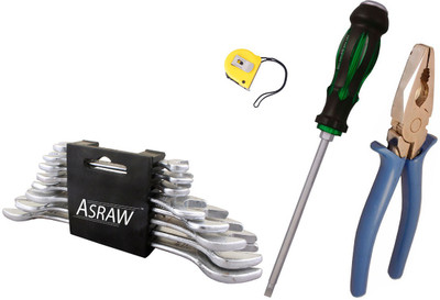 

Asraw Hand Tool Kit(12 Tools), Multicolor