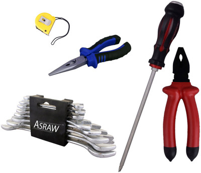 

Asraw Hand Tool Kit(13 Tools), Multicolor