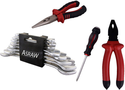 

Asraw Hand Tool Kit(12 Tools), Multicolor