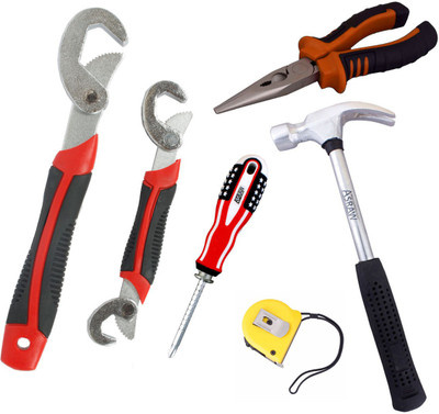 

Asraw Hand Tool Kit(6 Tools), Multicolor