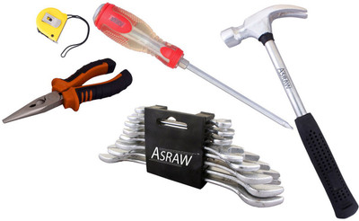 

Asraw Hand Tool Kit(13 Tools), Multicolor