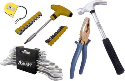 

Asraw Hand Tool Kit(13 Tools), Multicolor