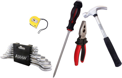 

Asraw Hand Tool Kit(13 Tools), Multicolor
