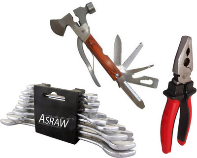 

Asraw Hand Tool Kit(11 Tools), Multicolor