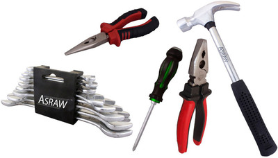 

Asraw Hand Tool Kit(13 Tools), Multicolor
