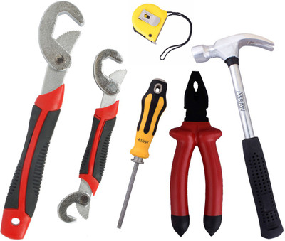 

Asraw Hand Tool Kit(6 Tools), Multicolor