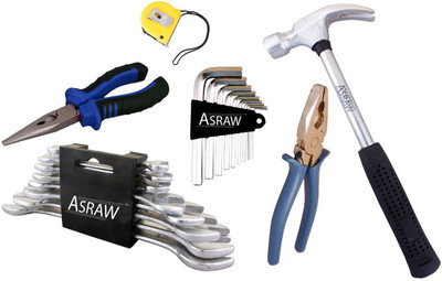 

Asraw Hand Tool Kit(14 Tools), Multicolor