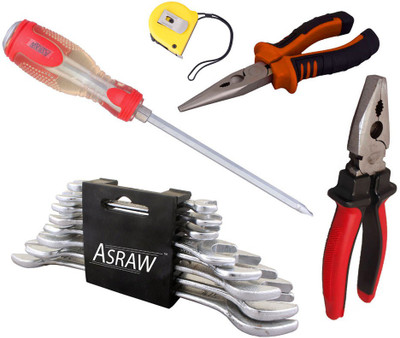 

Asraw Hand Tool Kit(13 Tools), Multicolor