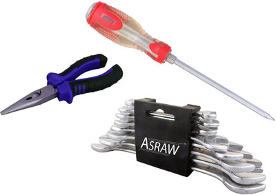 

Asraw Hand Tool Kit(11 Tools), Multicolor
