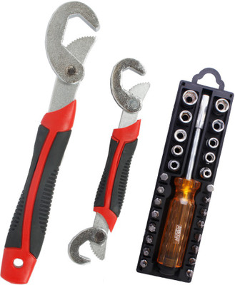 

Asraw Snap N Grip & 28in1 Screwdriver Set Hand Tool Kit(2 Tools), Multicolor