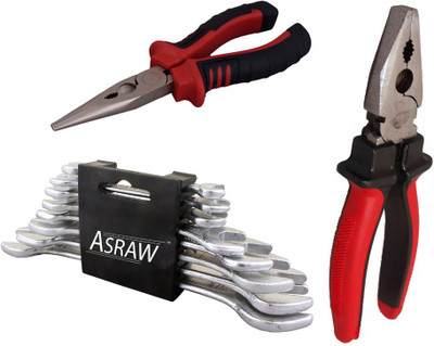 

Asraw Hand Tool Kit(11 Tools), Multicolor