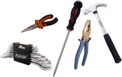 

Asraw Hand Tool Kit(13 Tools), Multicolor