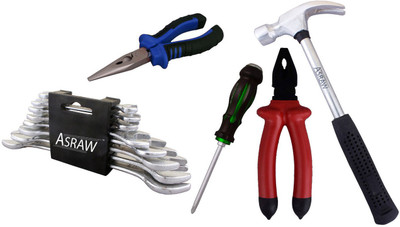 

Asraw Hand Tool Kit(13 Tools), Multicolor