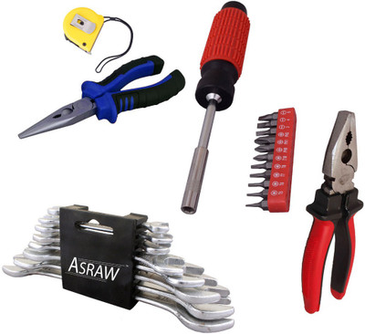 

Asraw Hand Tool Kit(13 Tools), Multicolor