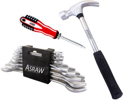 

Asraw Hand Tool Kit(11 Tools), Multicolor