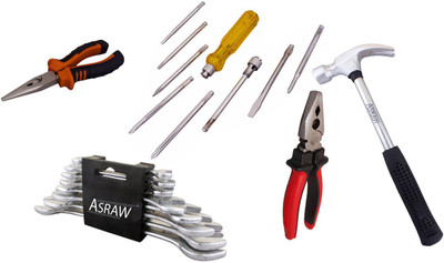 

Asraw Hand Tool Kit(13 Tools), Multicolor