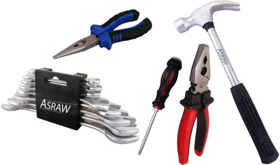 

Asraw Hand Tool Kit(13 Tools), Multicolor