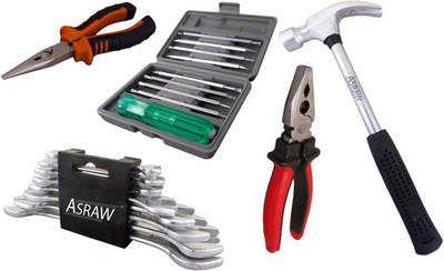 

Asraw Hand Tool Kit(13 Tools), Multicolor