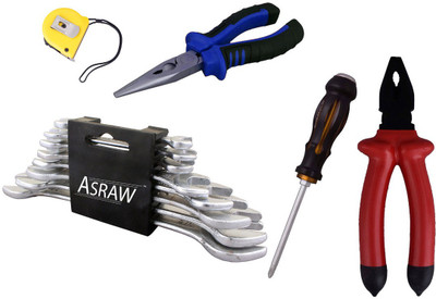 

Asraw Hand Tool Kit(13 Tools), Multicolor