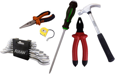 

Asraw Hand Tool Kit(14 Tools), Multicolor