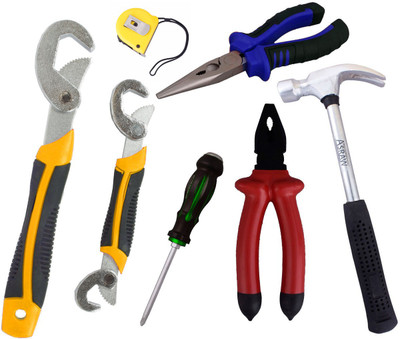 

Asraw Hand Tool Kit(7 Tools), Multicolor