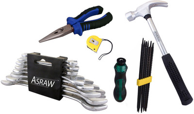 

Asraw Hand Tool Kit(13 Tools), Multicolor
