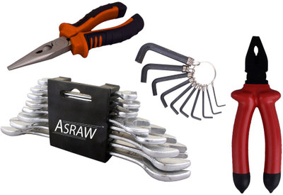 

Asraw Hand Tool Kit(12 Tools), Multicolor