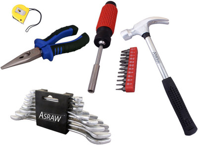 

Asraw Hand Tool Kit(13 Tools), Multicolor