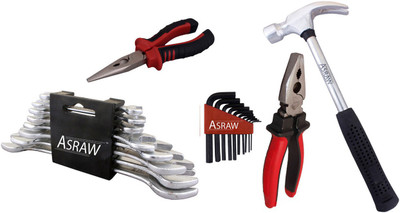 

Asraw Hand Tool Kit(13 Tools), Multicolor