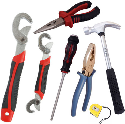 

Asraw Hand Tool Kit(7 Tools), Multicolor