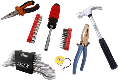 

Asraw Hand Tool Kit(14 Tools), Multicolor