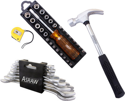 

Asraw Hand Tool Kit(12 Tools), Multicolor