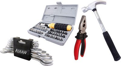 Asraw Hand Tool Kit(12 Tools), Multicolor