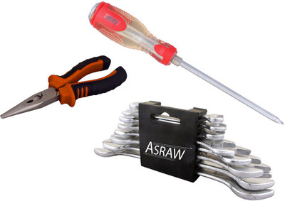 

Asraw Hand Tool Kit(11 Tools), Multicolor