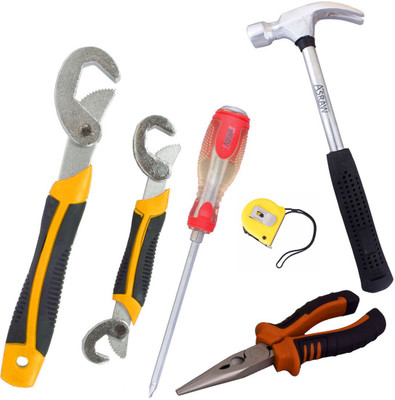 

Asraw Hand Tool Kit(6 Tools), Multicolor